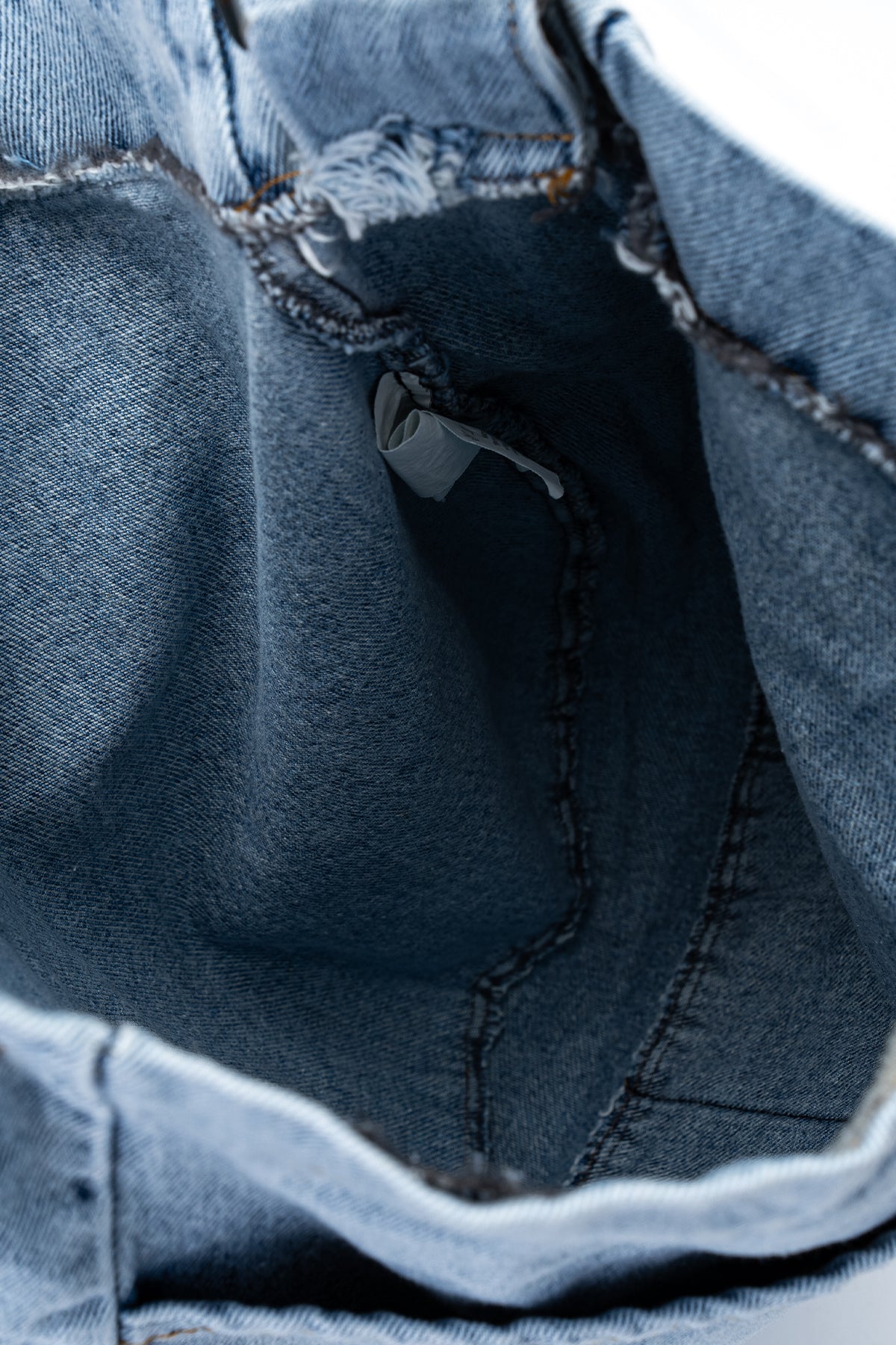 Çift Cepli Denim Kadın Çapraz Çanta Allison Açık Mavi