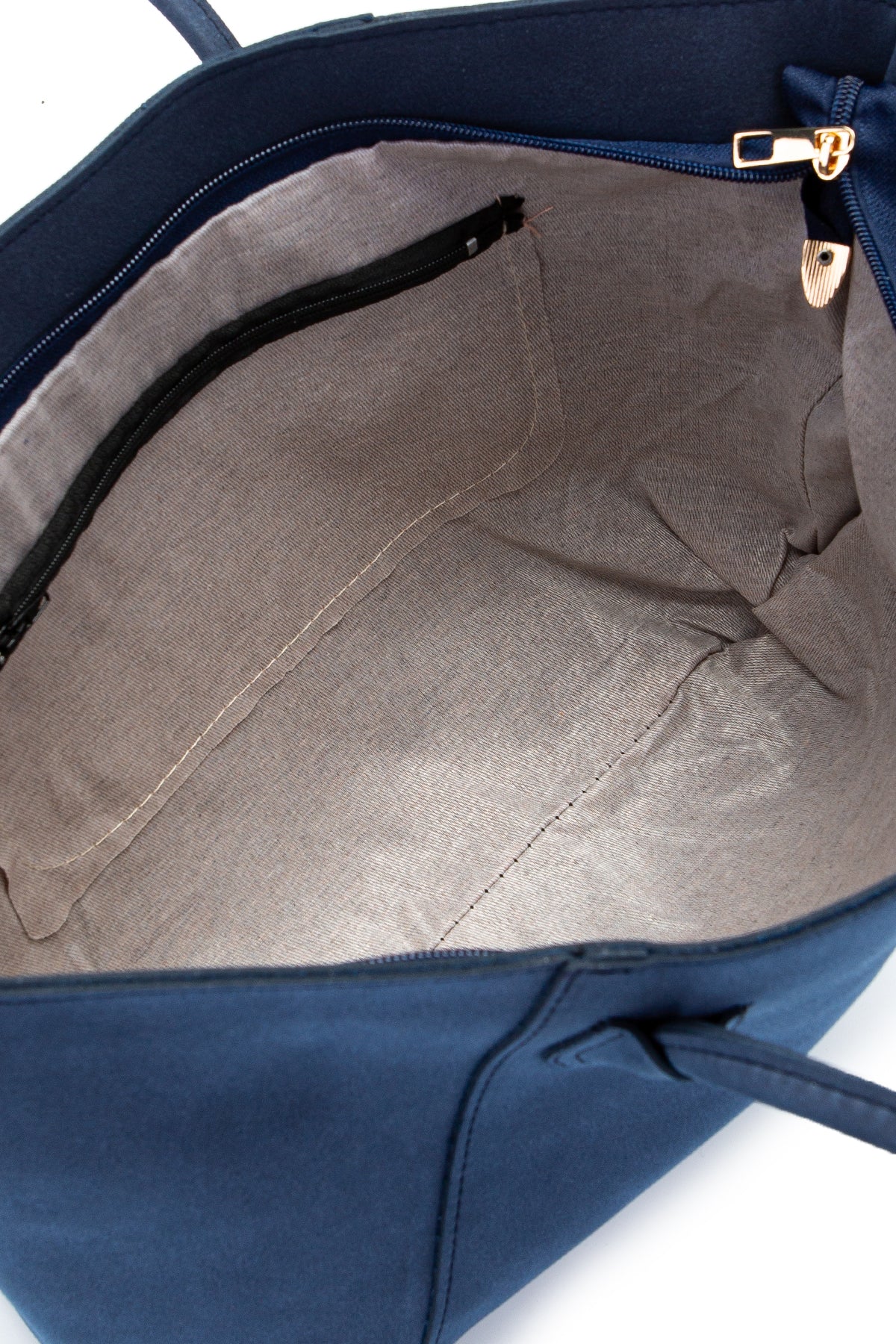 Süet Elena Kol Çanta Lacivert