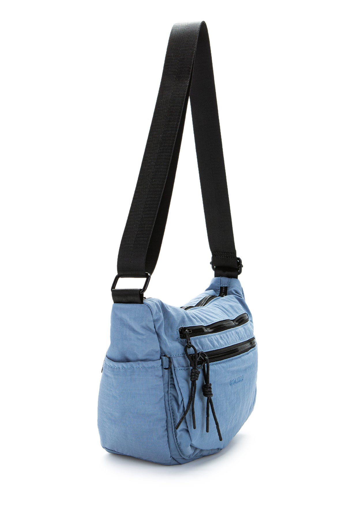 Klinkır Kumaş Suya Dayanıklı Herbert Unisex Çapraz Çanta Mavi