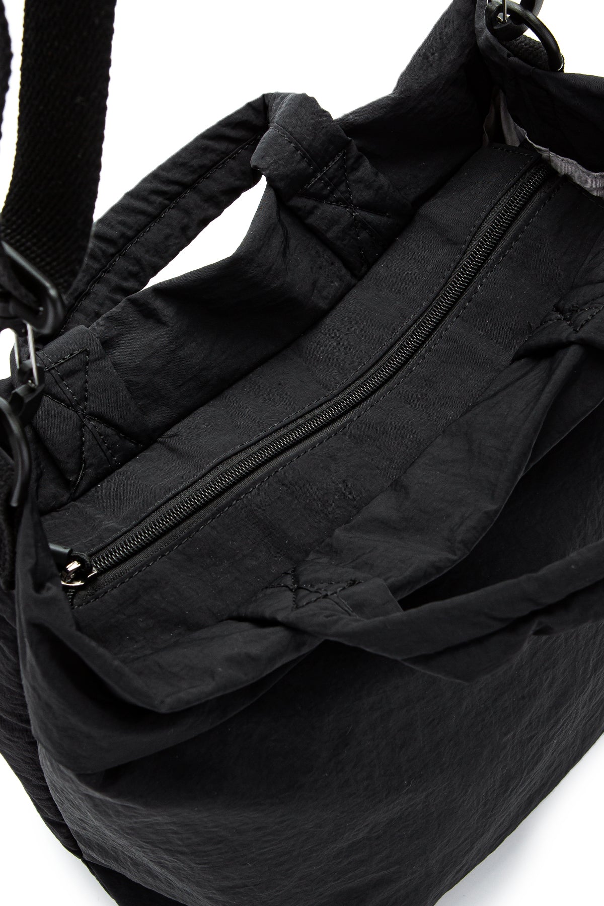 Klinkır Kumaş Suya Dayanıklı Edvin Unisex Çapraz Çanta Siyah