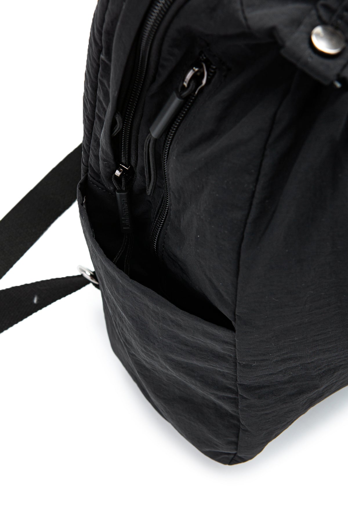 Klinkır Kumaş Suya Dayanıklı Roksy Unisex Sırt Çantası Siyah