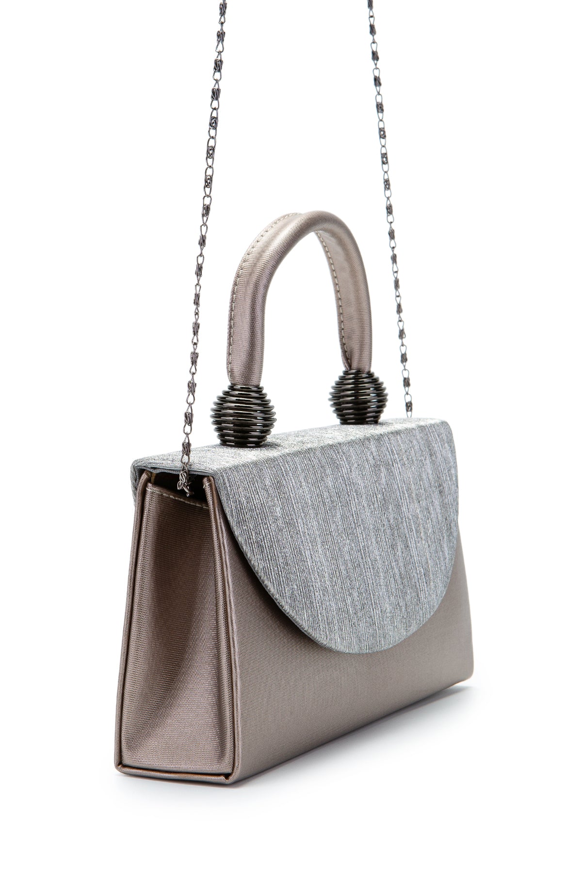 Sim Dokulu Mandy Abiye El Çantası Vizon