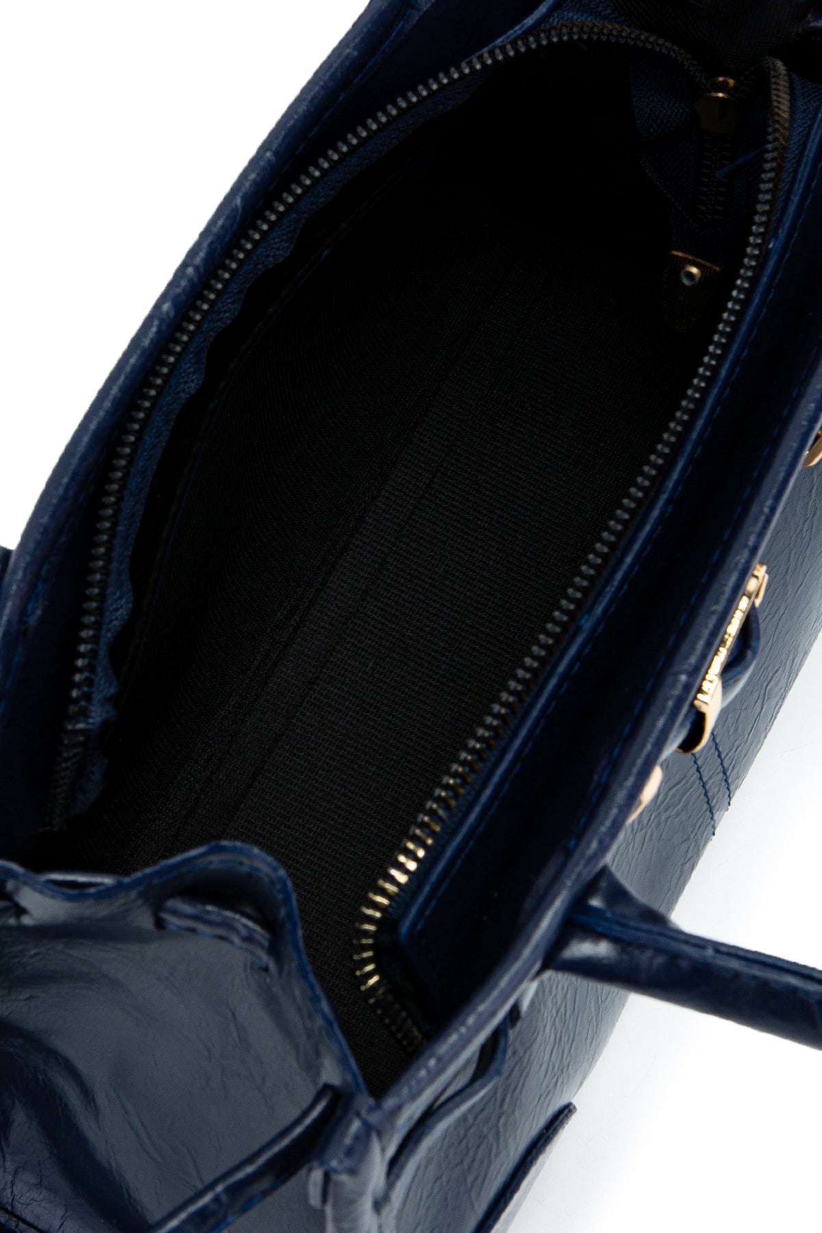 Kemer Detaylı Suni Kılçıllı Deri Kadın Kol Çanta Girls Lacivert