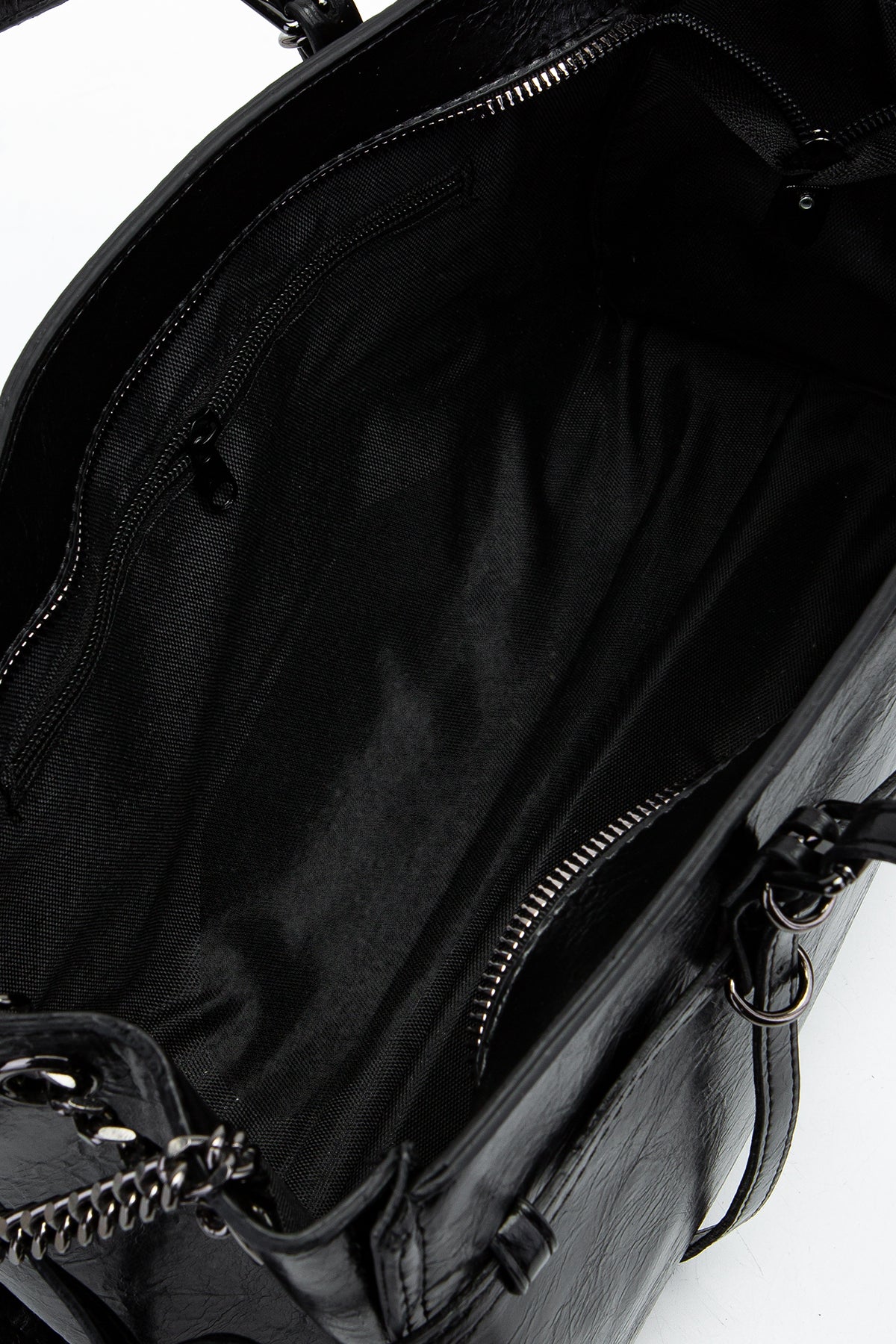 Siyah Zincir Detaylı Bonnie Kadın Kol Çanta Siyah