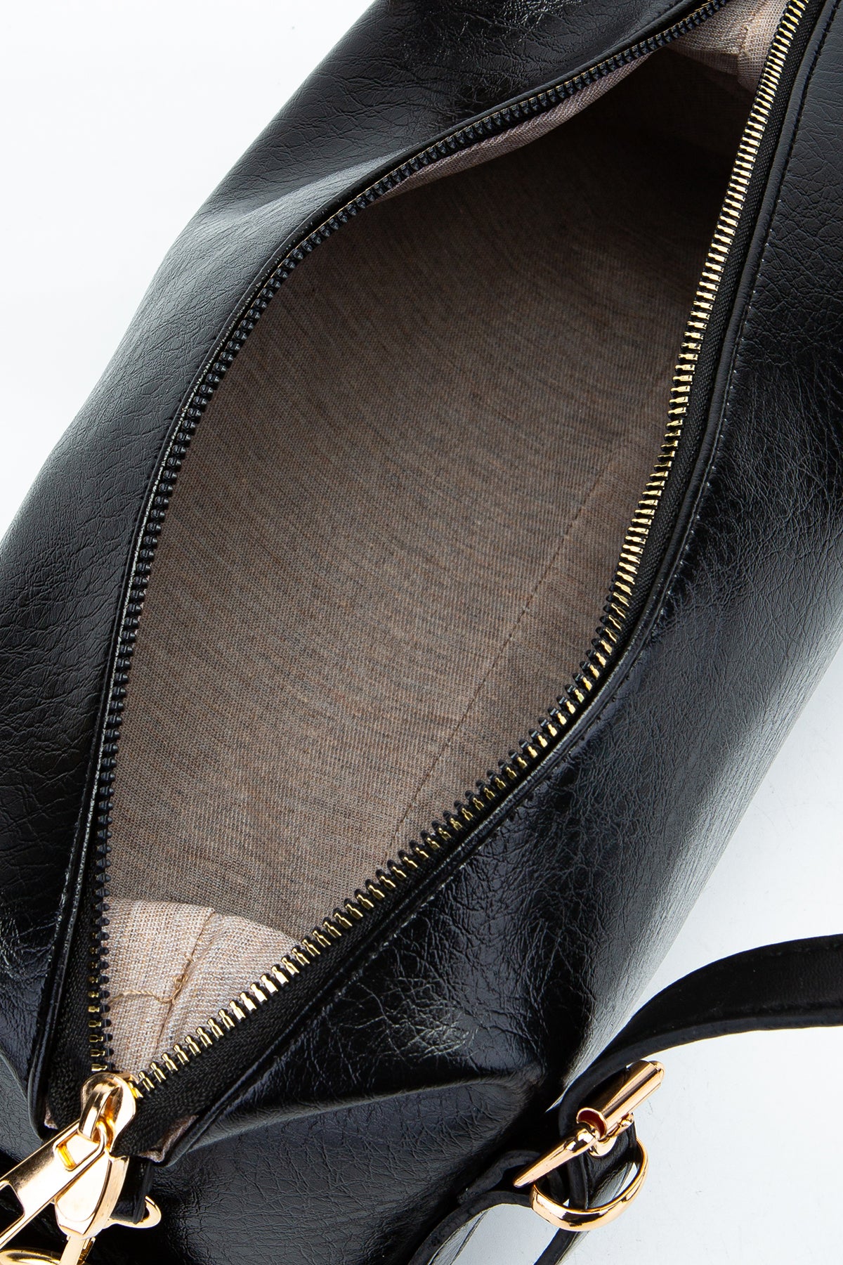 Kemer Askı Detaylı Zaral Kadın Kol Çantası Siyah