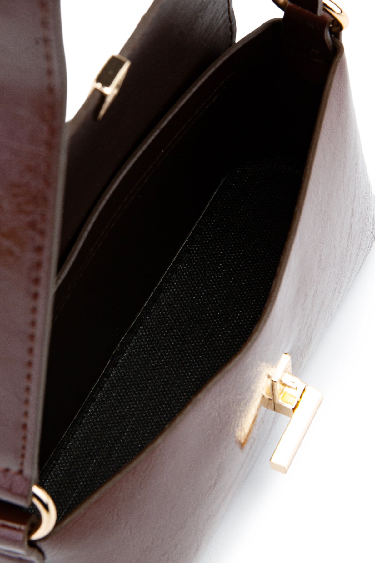 Kapaklı Baget Lara Kadın Kol Çanta Kahverengi