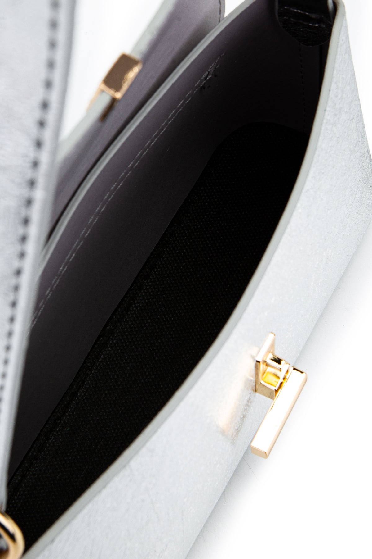 Kapaklı Baget Lara Kadın Kol Çanta Gümüş