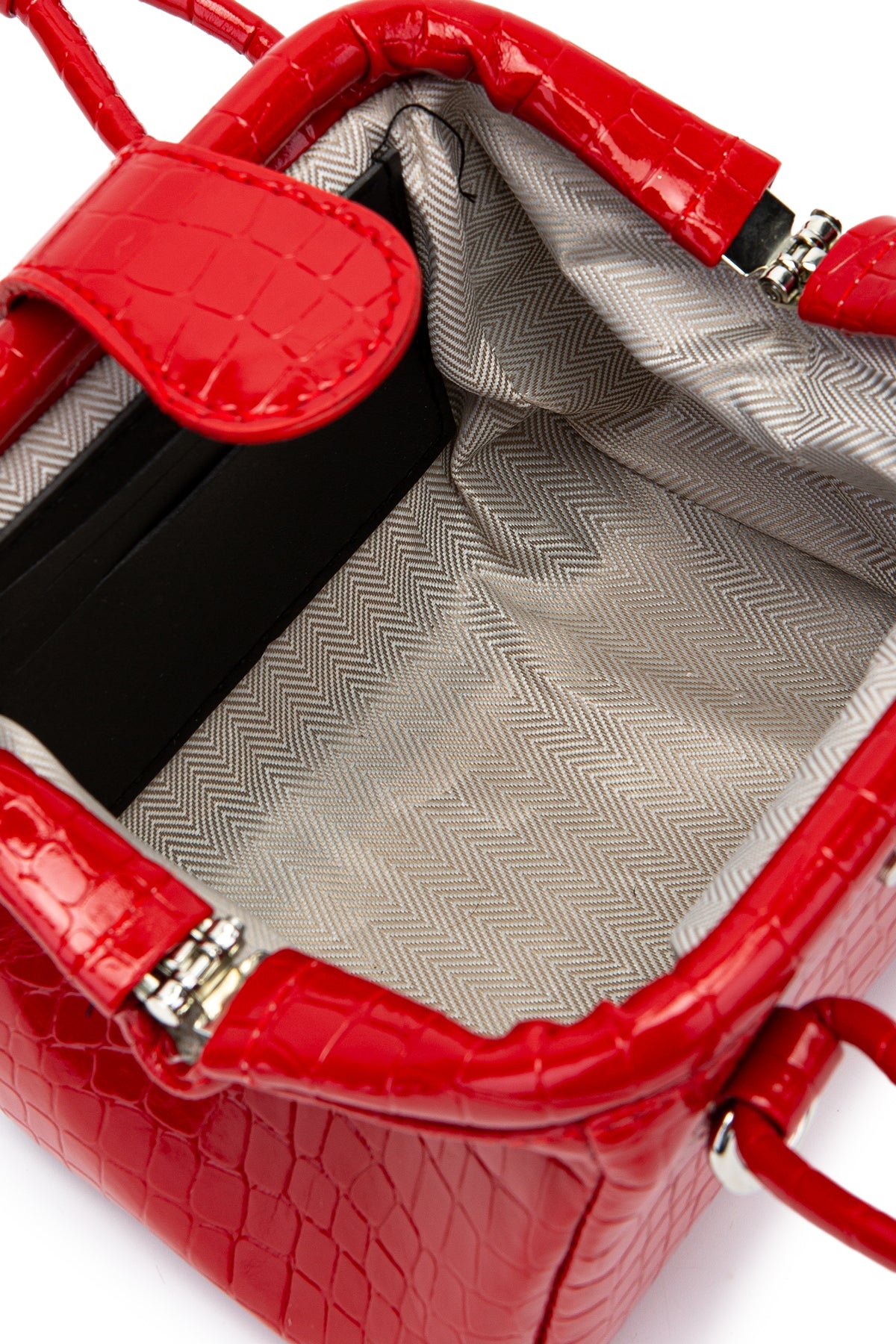 Mini Cluth Tokyo Kadın El Ve Çapraz Çanta Kırmızı