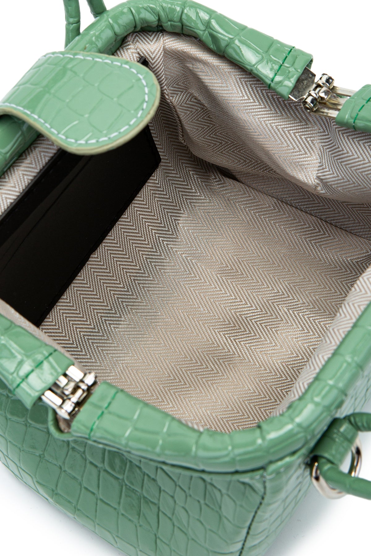 Mini Cluth Tokyo Kadın El Ve Çapraz Çanta Yeşil