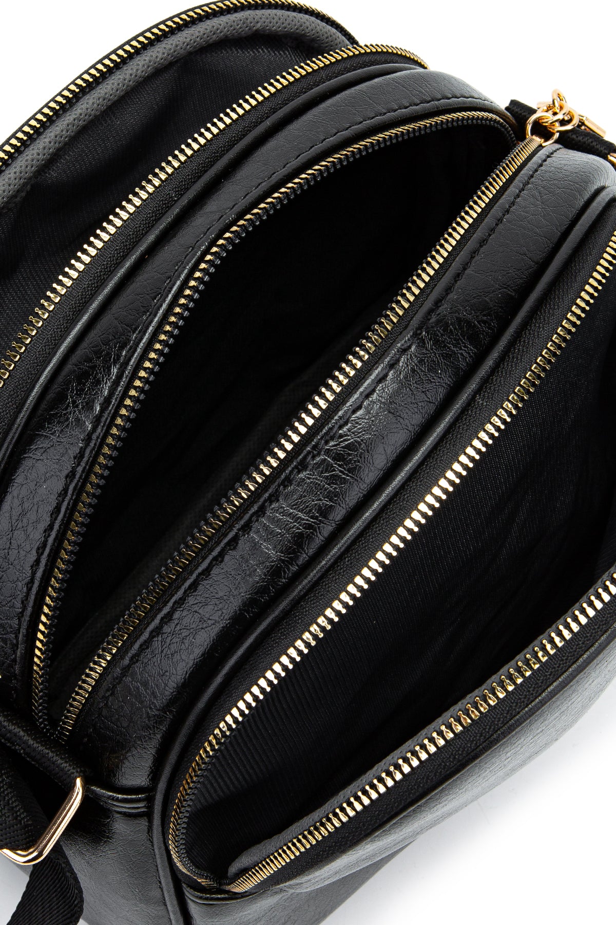 Fermuarlı Çok Göz Willson Kadın Çapraz Çanta Siyah