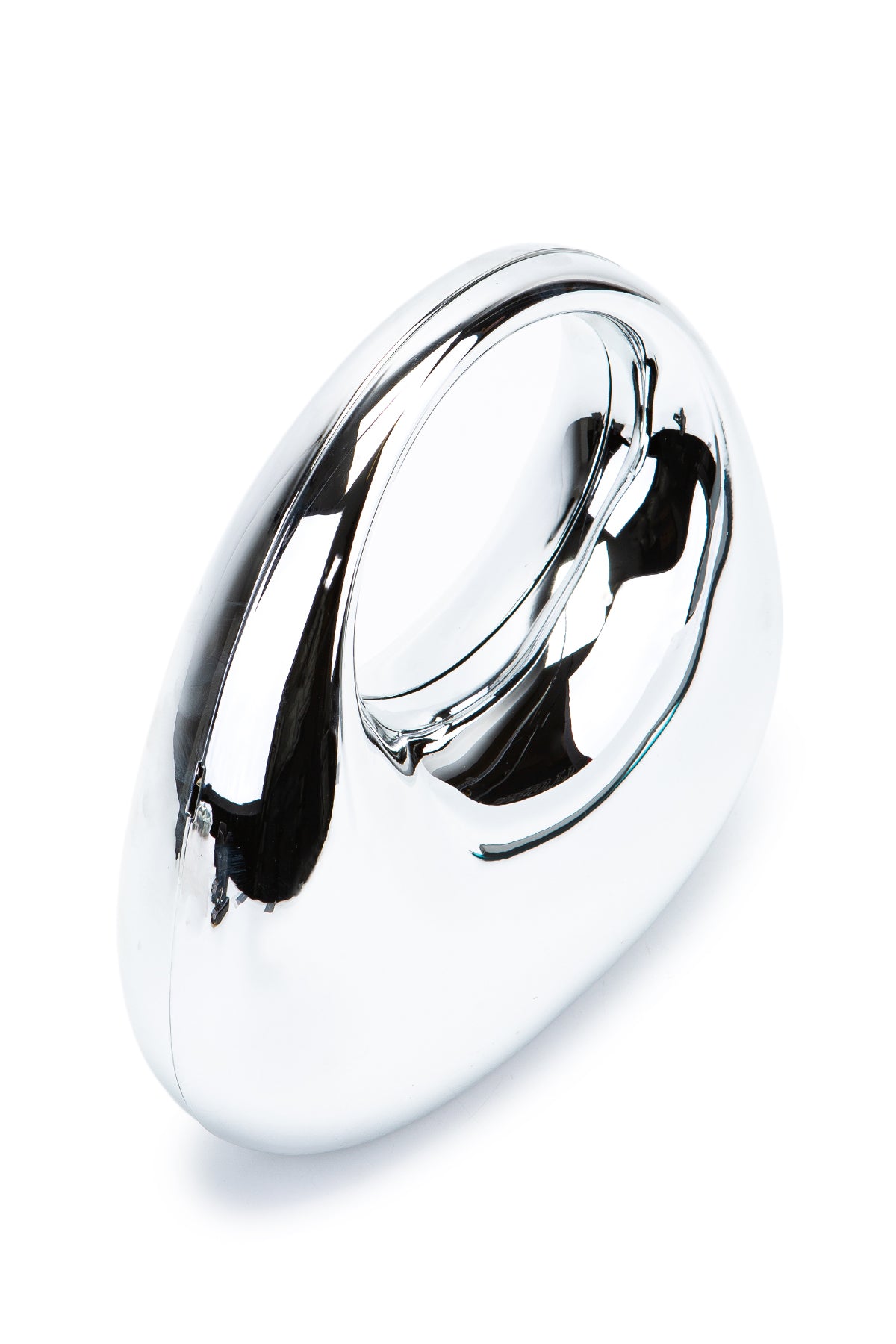 Kendinden Saplı Yarım Ay Formlu Kadın Abiye Çanta Arlen Gümüş