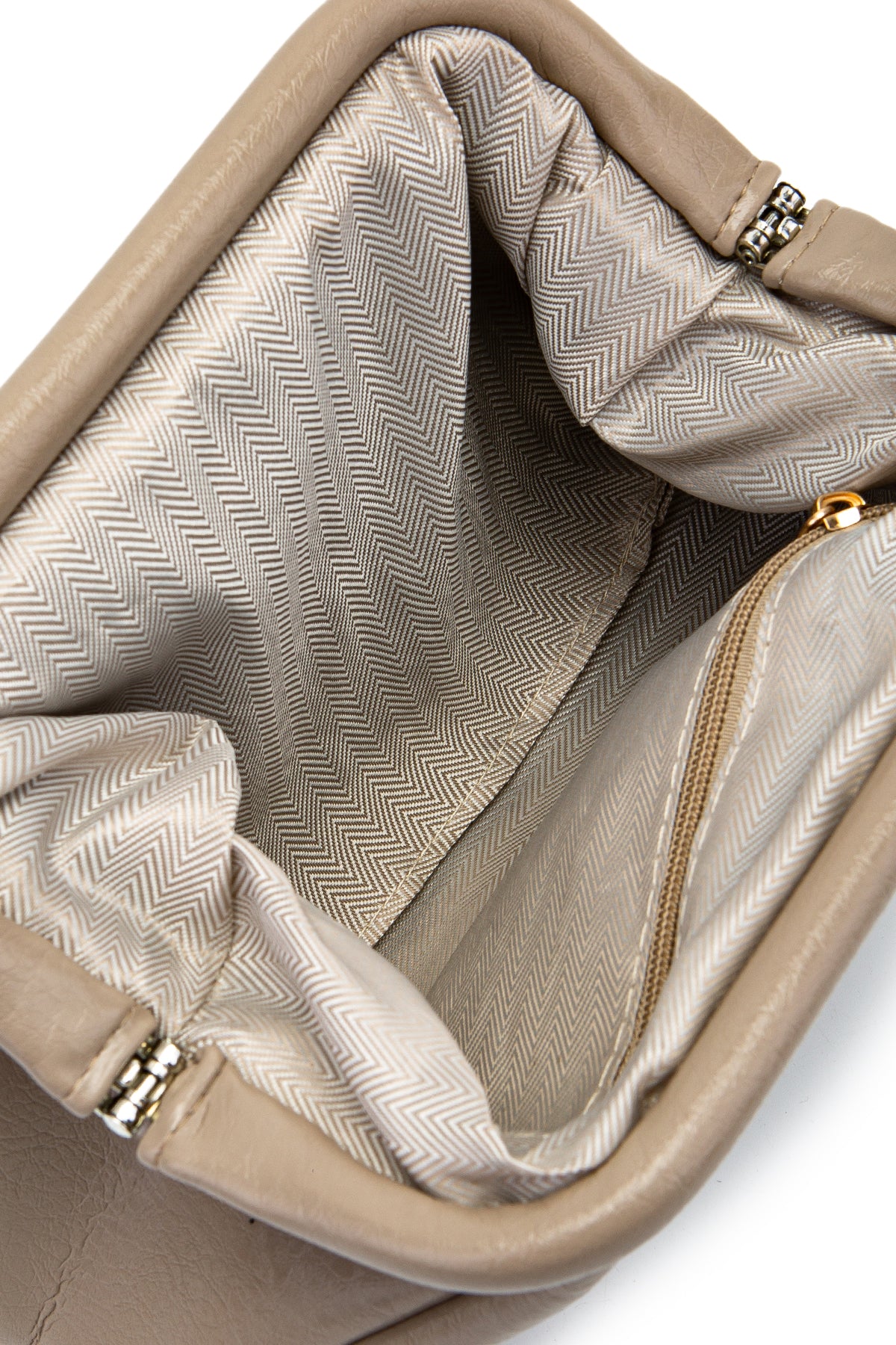 Clutch Form Uzun Askılı Degas Kadın Çapraz Çanta Bej