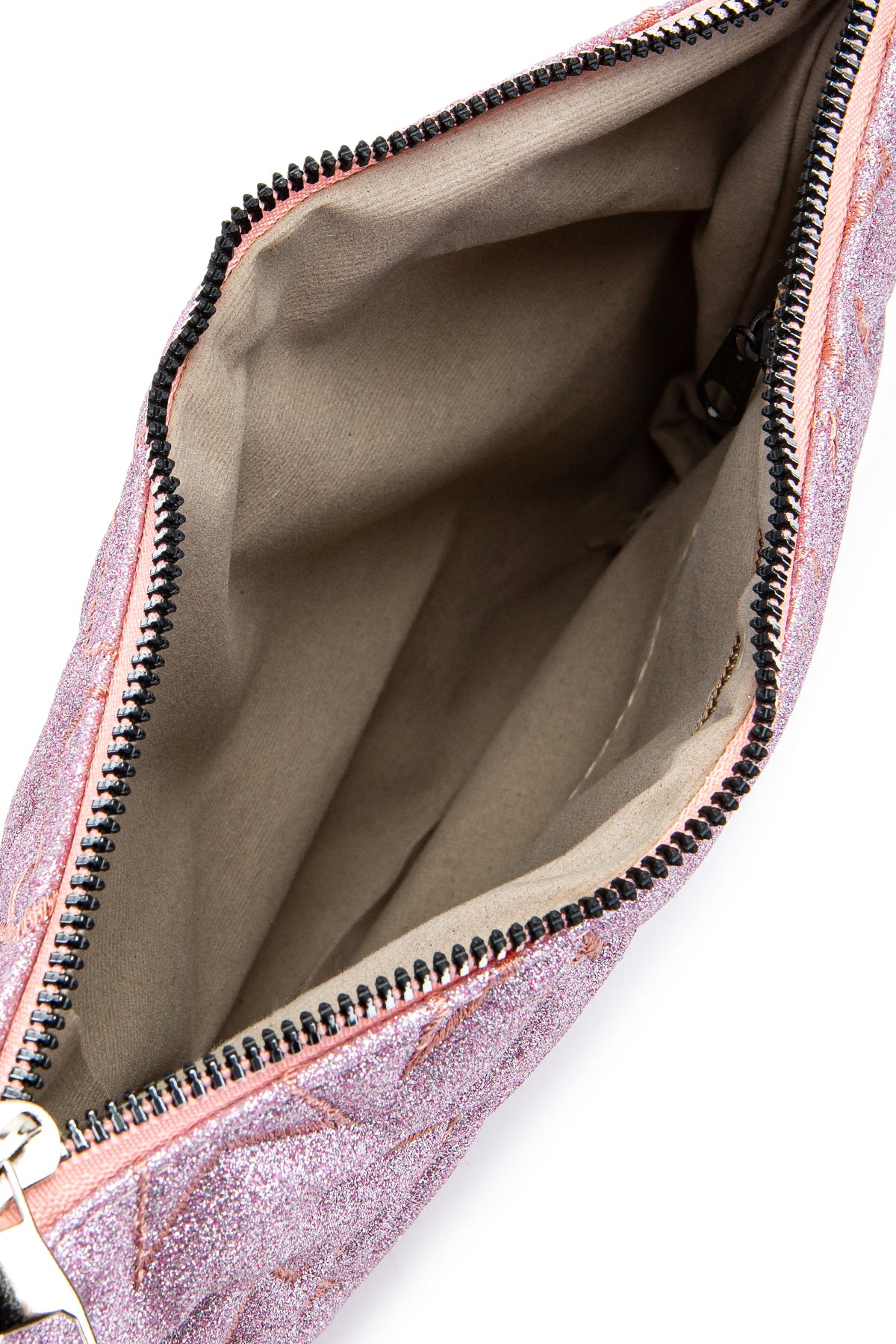 Dikişli Clutch Star Kadın Yıldız Çapraz Çanta Simli Pembe