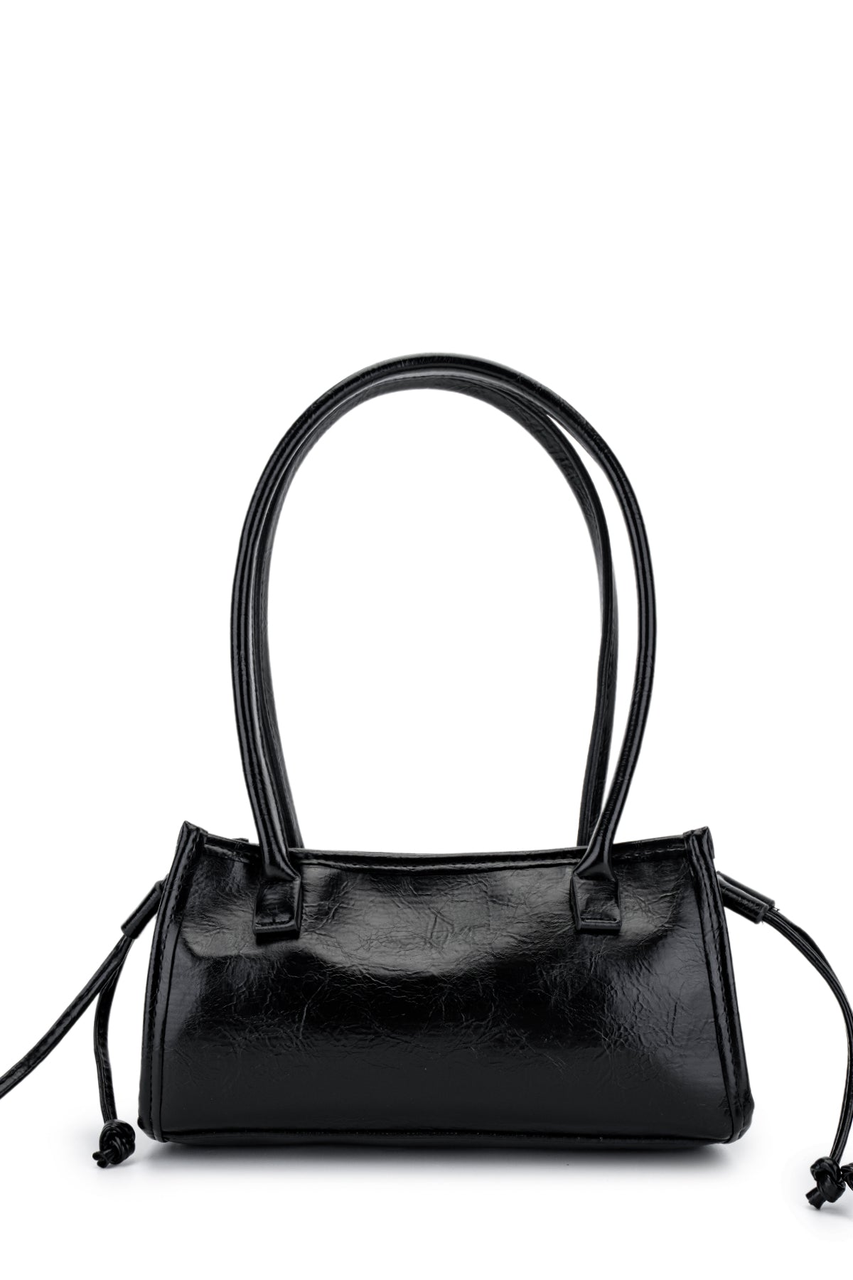 Kemer Detaylı Suni Kılçıllı Deri Kadın Kol Çanta Girls Siyah