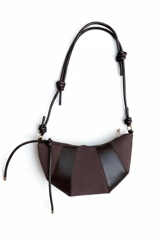 İp Sarkıt Detaylı Süet Deri Karışımlı Bohem Tarz Wade Kadın Çapraz Çanta Kahve