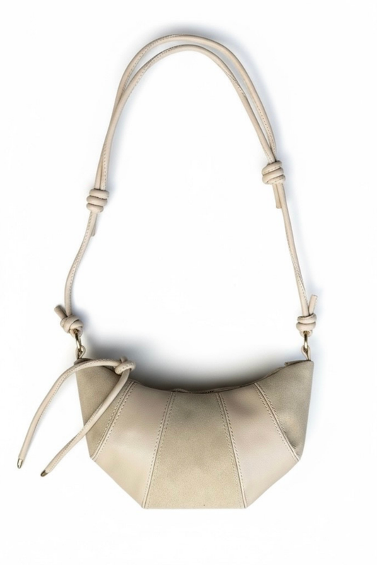 İp Sarkıt Detaylı Süet Deri Karışımlı Bohem Tarz Wade Kadın Çapraz Çanta Bej