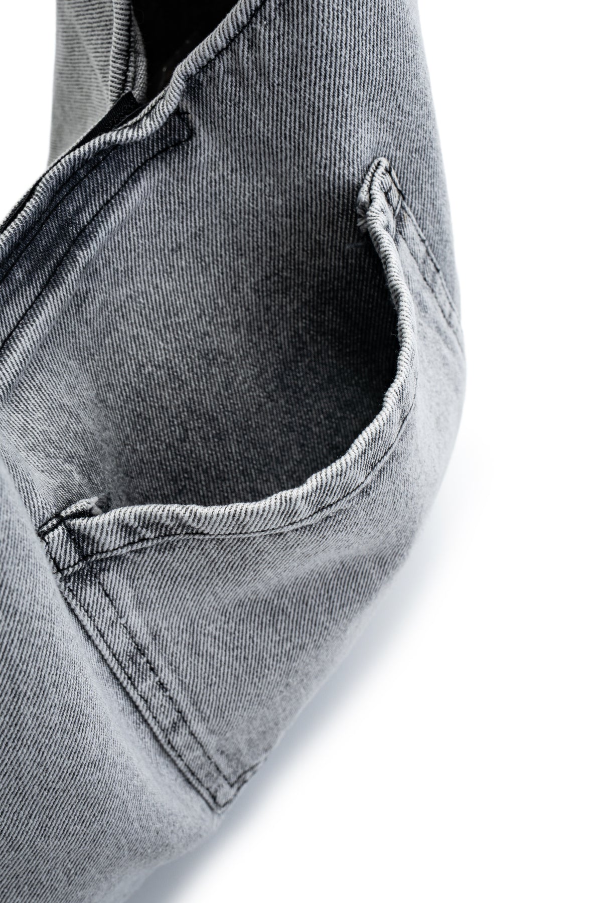 Tek Cepli Denim Kadın Çapraz Çanta Roxy Gri