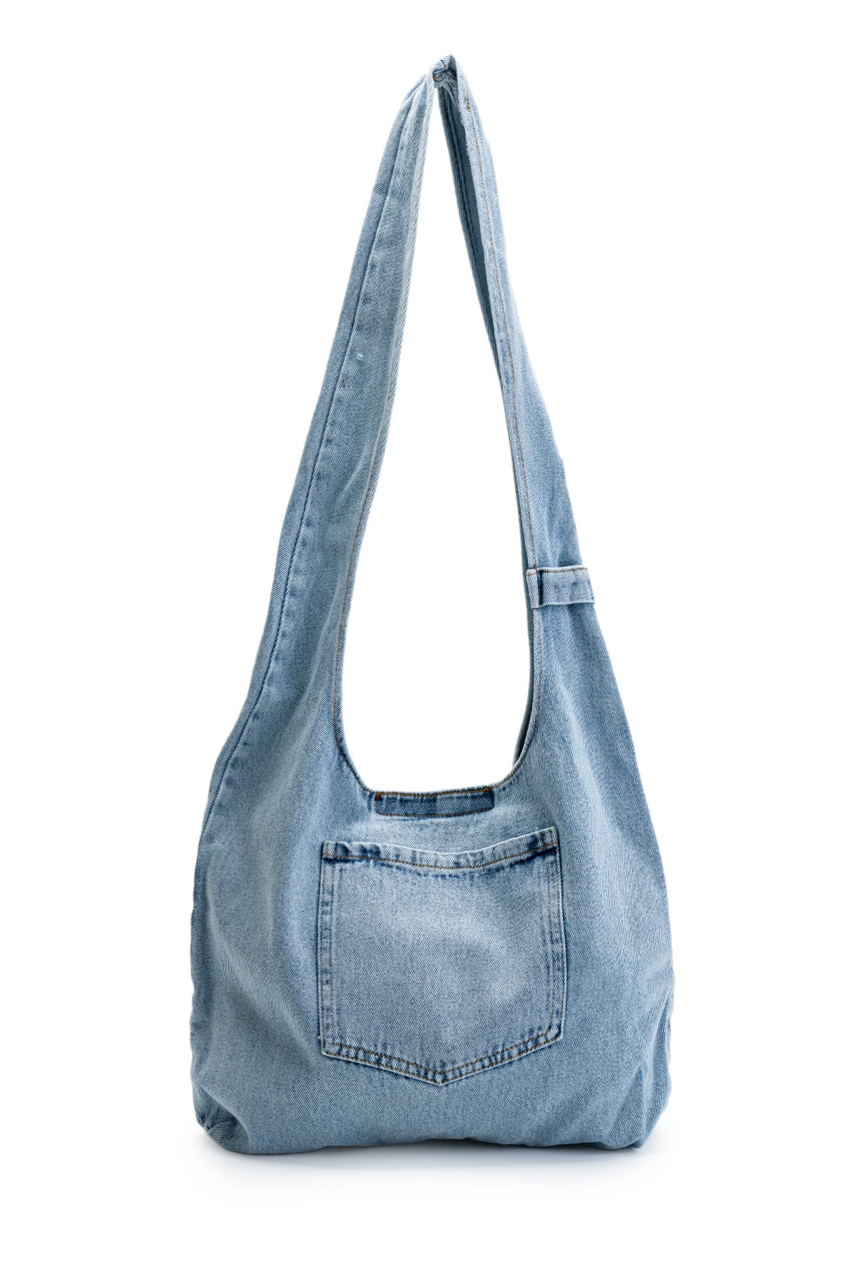 Tek Cepli Denim Kadın Çapraz Çanta Roxy Açık Mavi