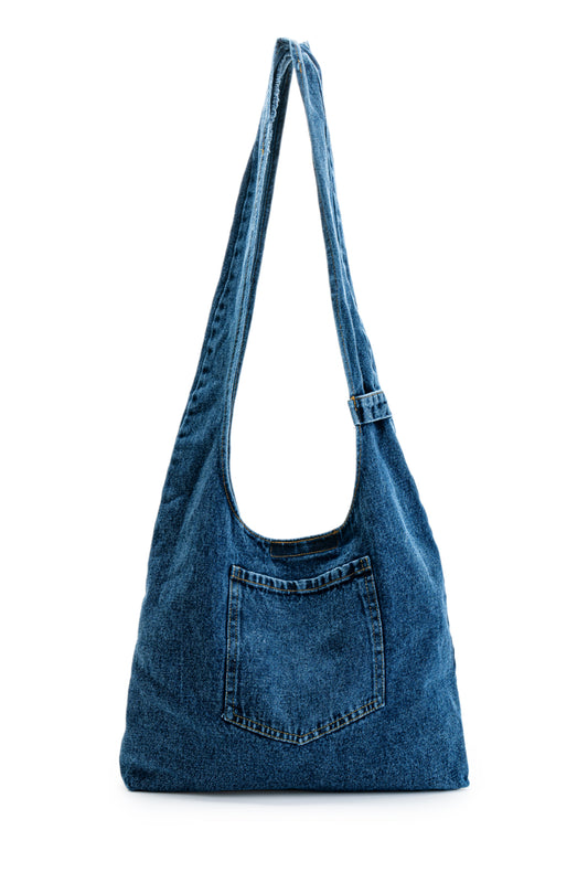 Tek Cepli Denim Kadın Çapraz Çanta Roxy Lacivert
