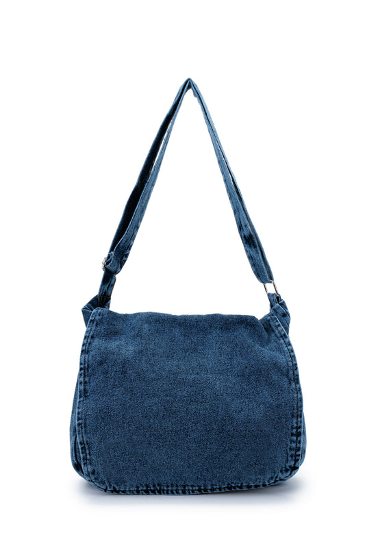 Postacı Denim Kadın Çapraz Çanta Ruby Lacivert