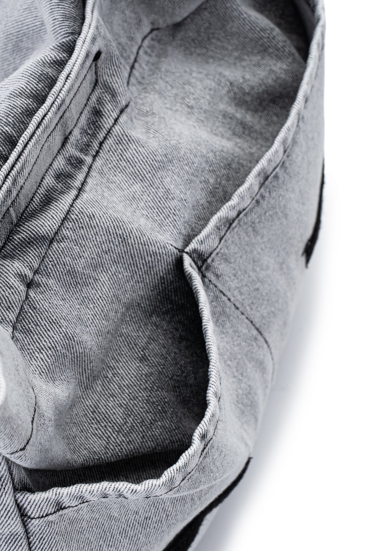 Postacı Denim Kadın Çapraz Çanta Ruby Gri