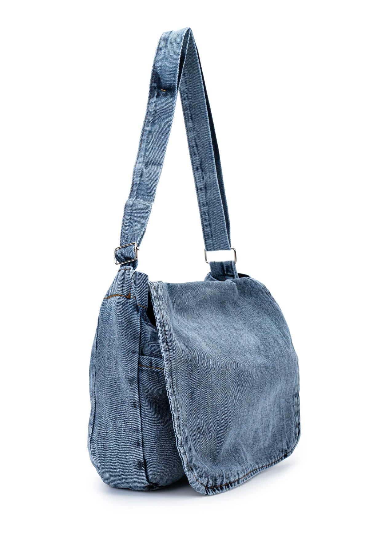 Postacı Denim Kadın Çapraz Çanta Ruby Mavi