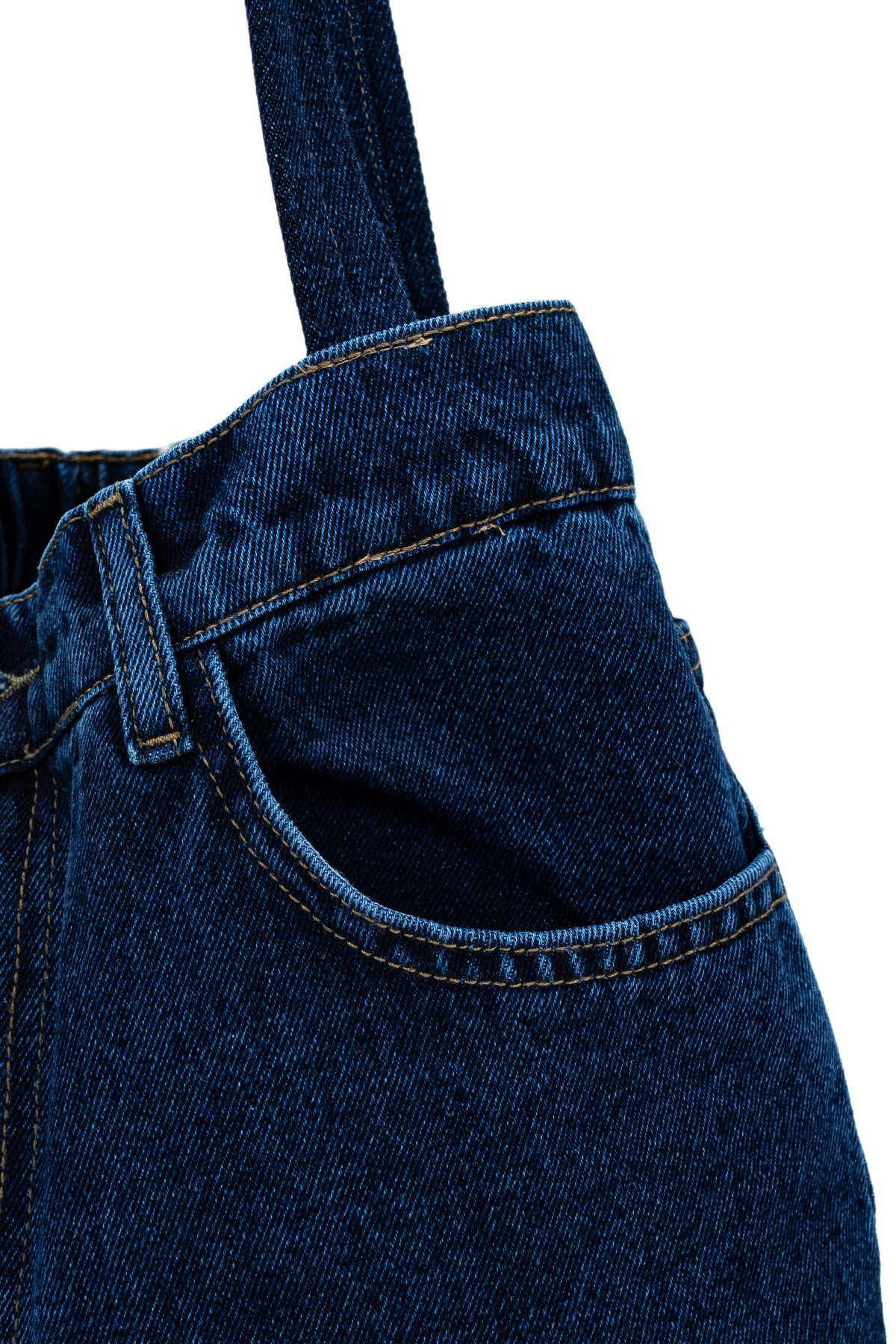 Fermuar Ve Düğme Detaylı Denim Kadın Kol Çanta Harmony Lacivert
