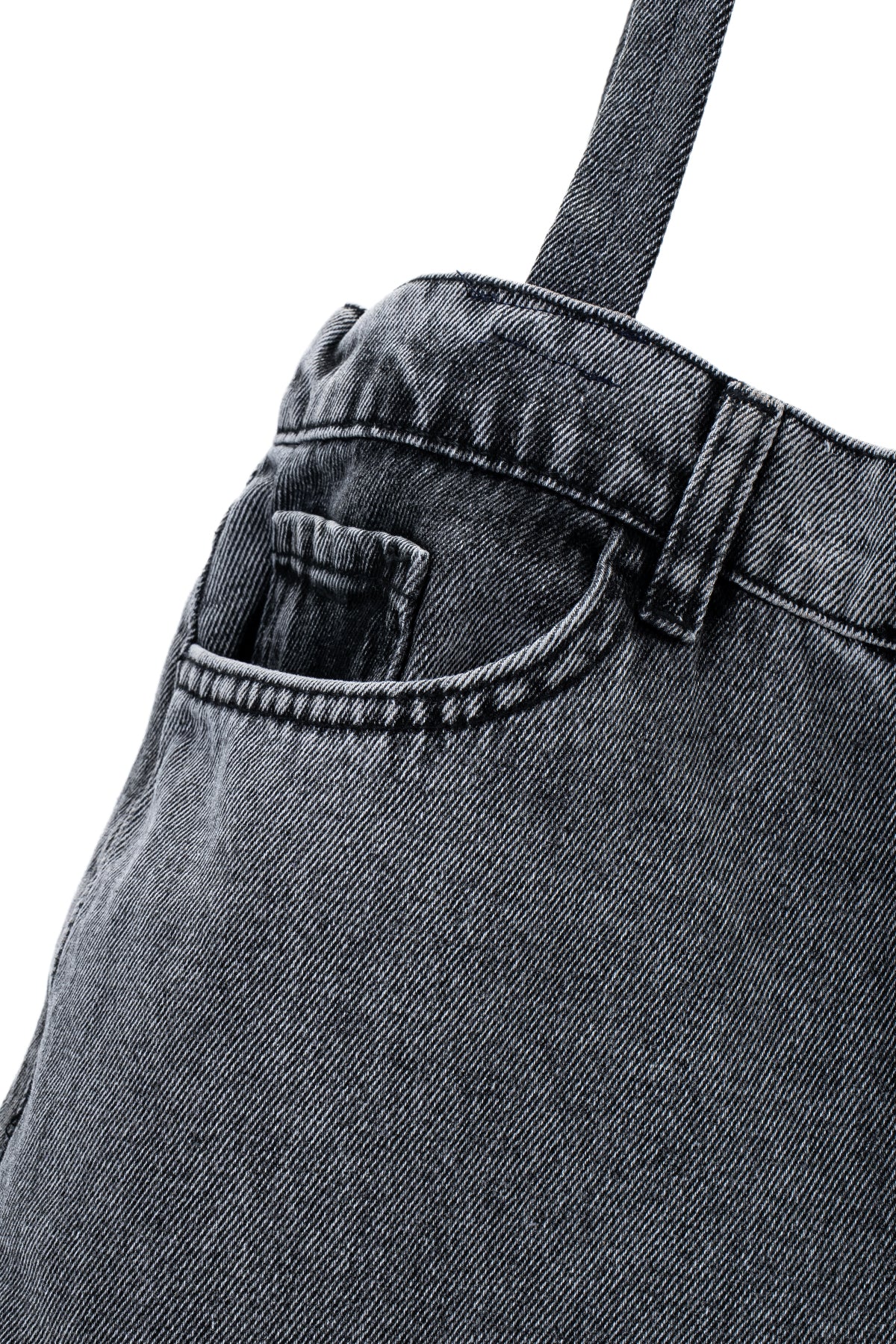 Fermuar Ve Düğme Detaylı Denim Kadın Kol Çanta Harmony Antrasit