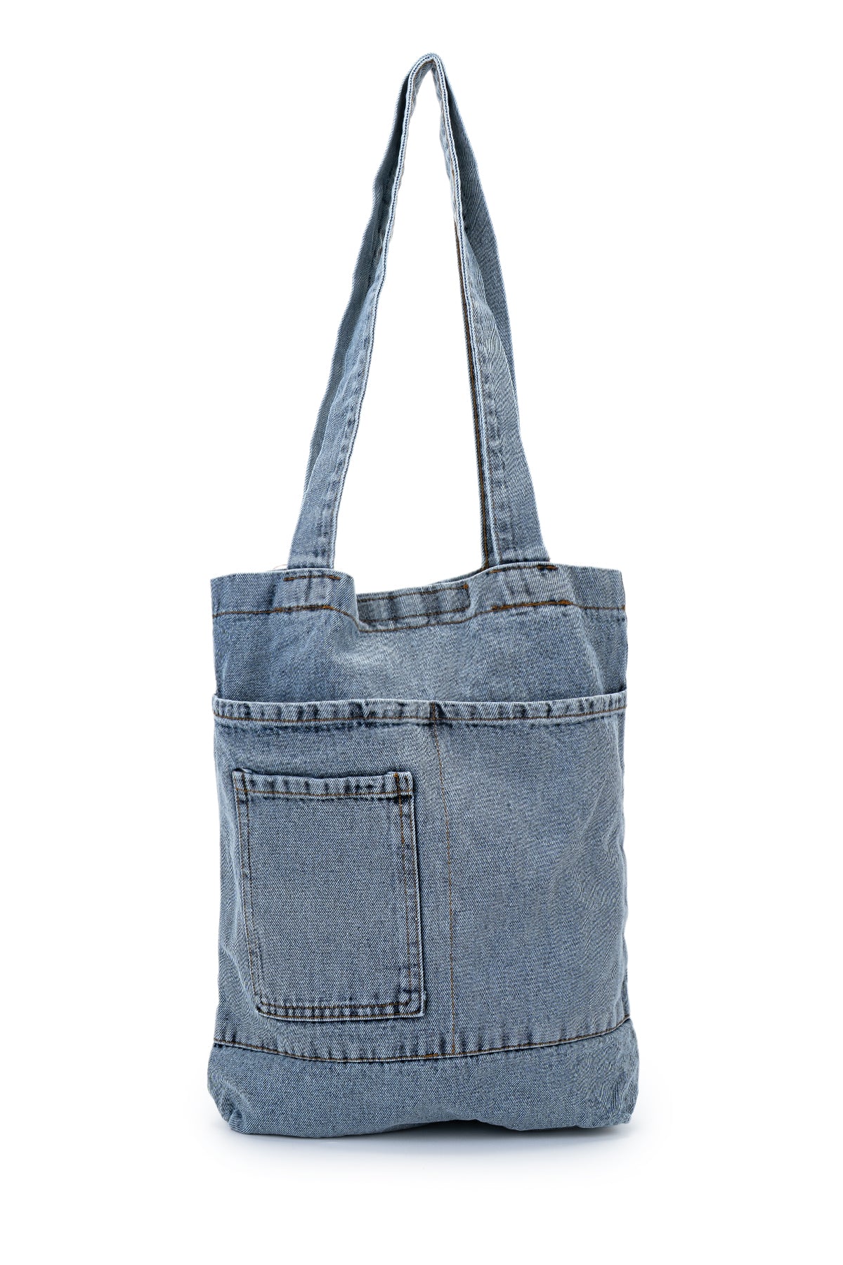 Yama Cep Detaylı Denim Kadın Kol Çanta Derek Mavi