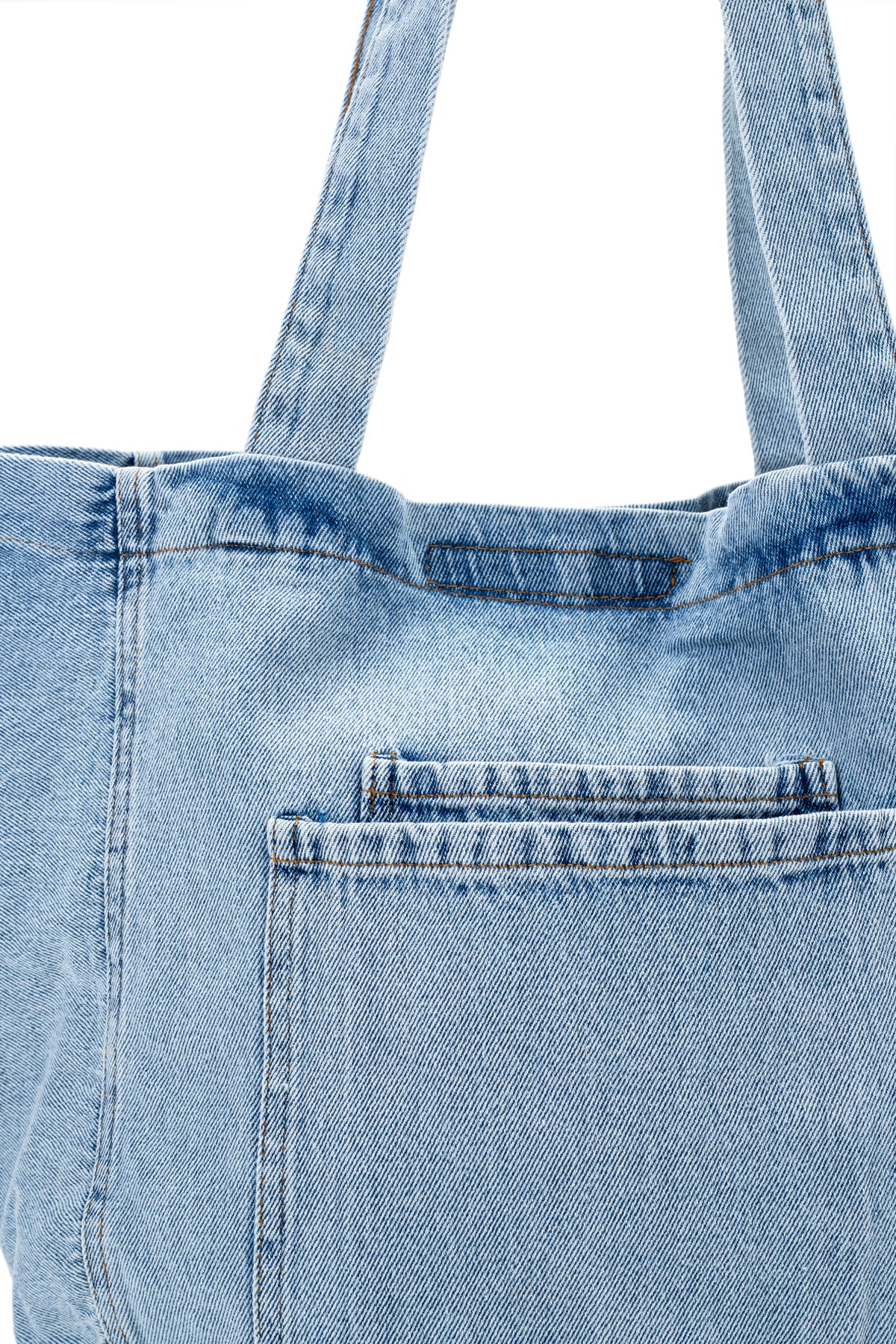 Gizli Cep Görünümlü Salaş Denim Kadın Kol Çanta Ramona Açık Mavi