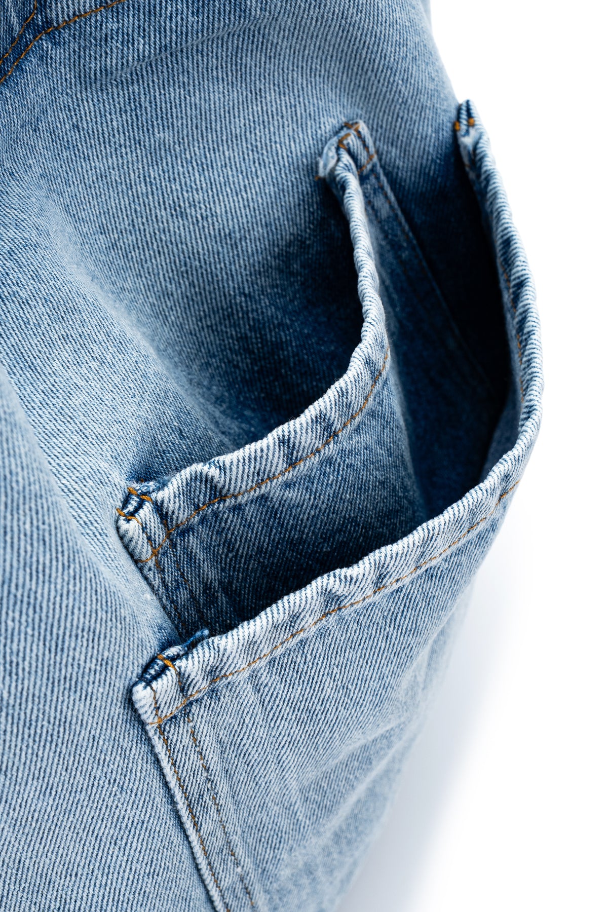 Gizli Cep Görünümlü Salaş Denim Kadın Kol Çanta Ramona Açık Mavi