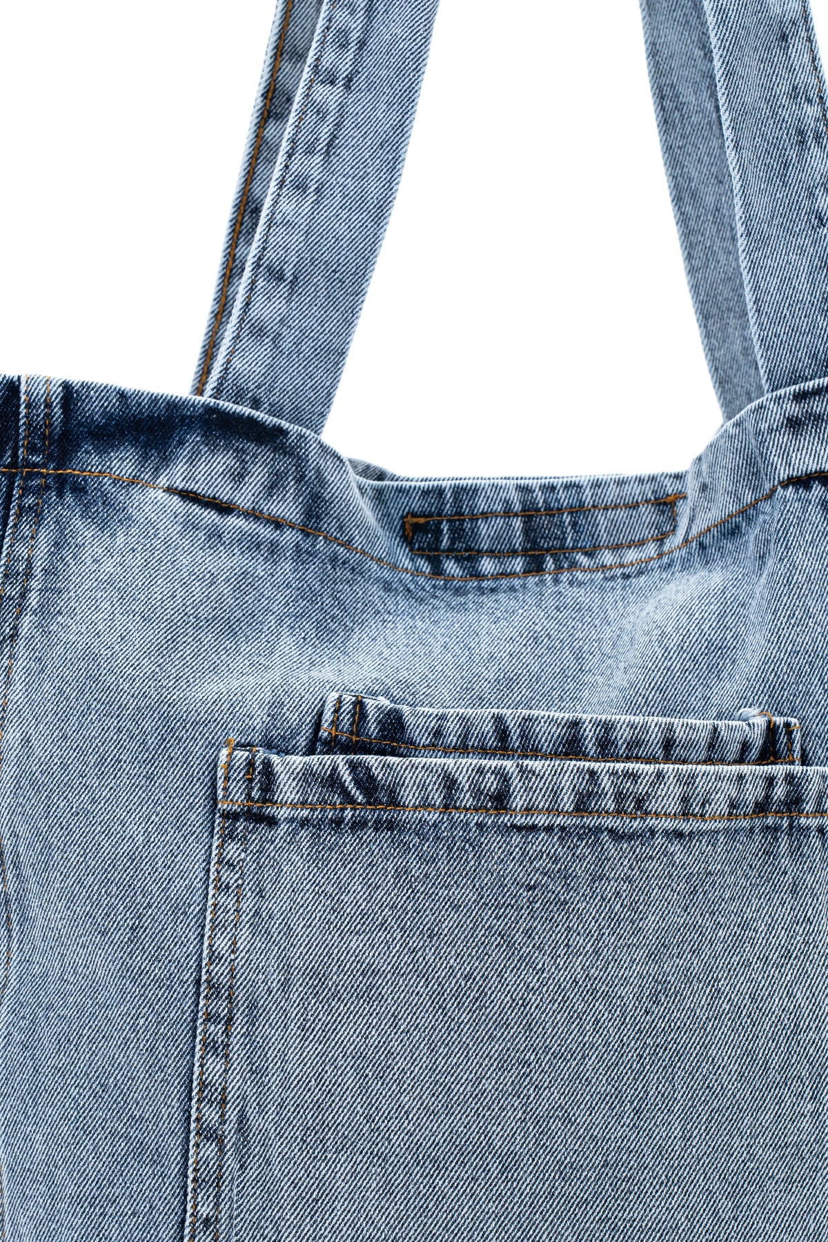 Gizli Cep Görünümlü Salaş Denim Kadın Kol Çanta Ramona Mavi