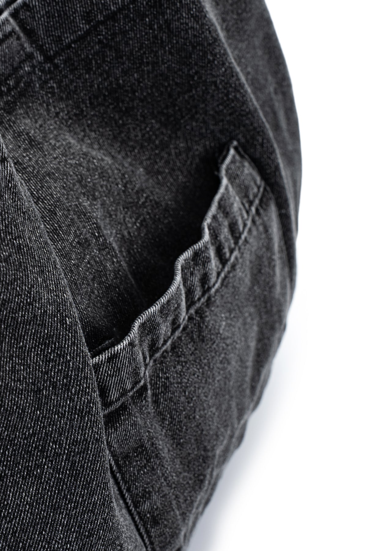 Geniş İç Hacimli Denim Kadın Kol Çanta Marma Antrasit