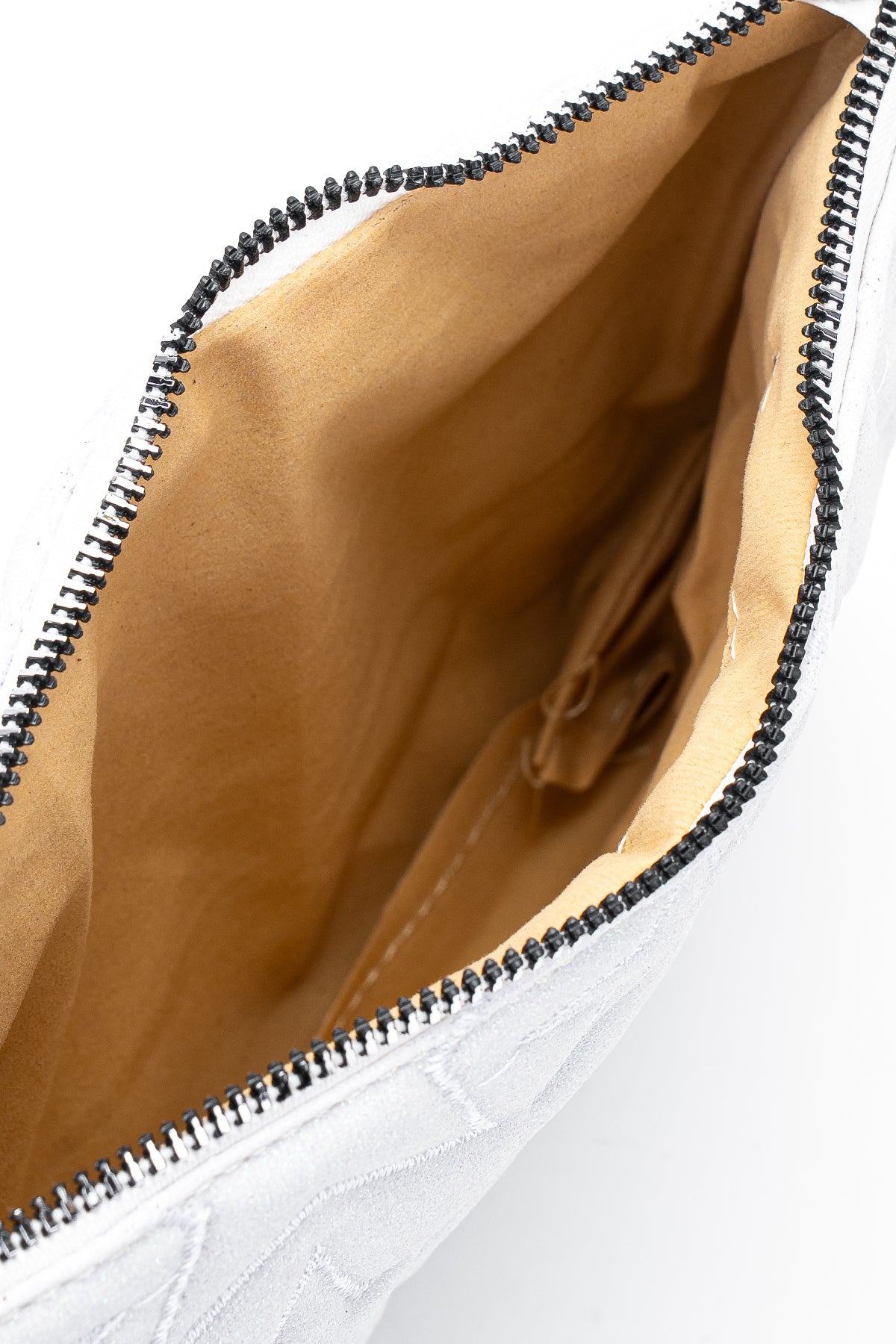Dikişli Clutch Star Kadın Yıldız Çapraz Çanta Simli Beyaz