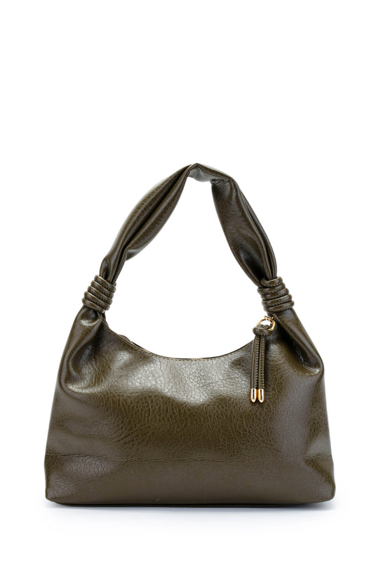 Büğüm Detaylı Lady Kadın Kol Çanta Haki