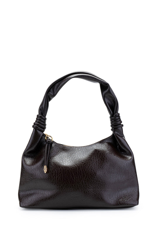 Büğüm Detaylı Lady Kadın Kol Çanta Kahverengi