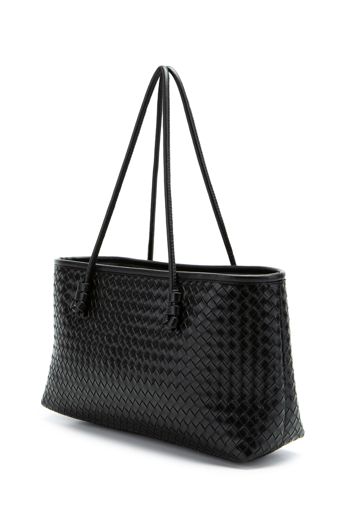 Örgü Detaylı Suni Deri Dora Kadın Kol Çanta Siyah