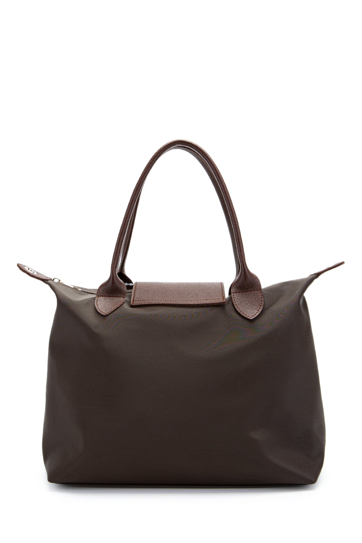 Cüz dan Detaylı Paraşüt Kumaş Afton Kadın Kol Çanta Kahverengi