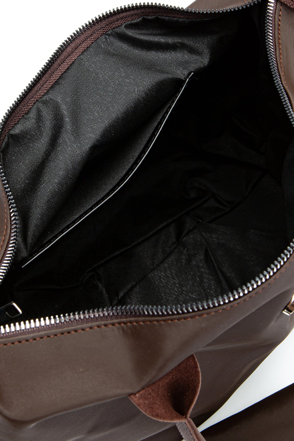 Cüz dan Detaylı Paraşüt Kumaş Afton Kadın Kol Çanta Kahverengi