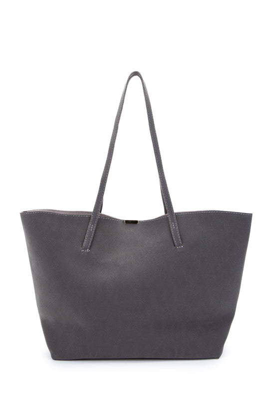 Metal Aksesuarlı Süet Duran Kol Çanta Antrasit