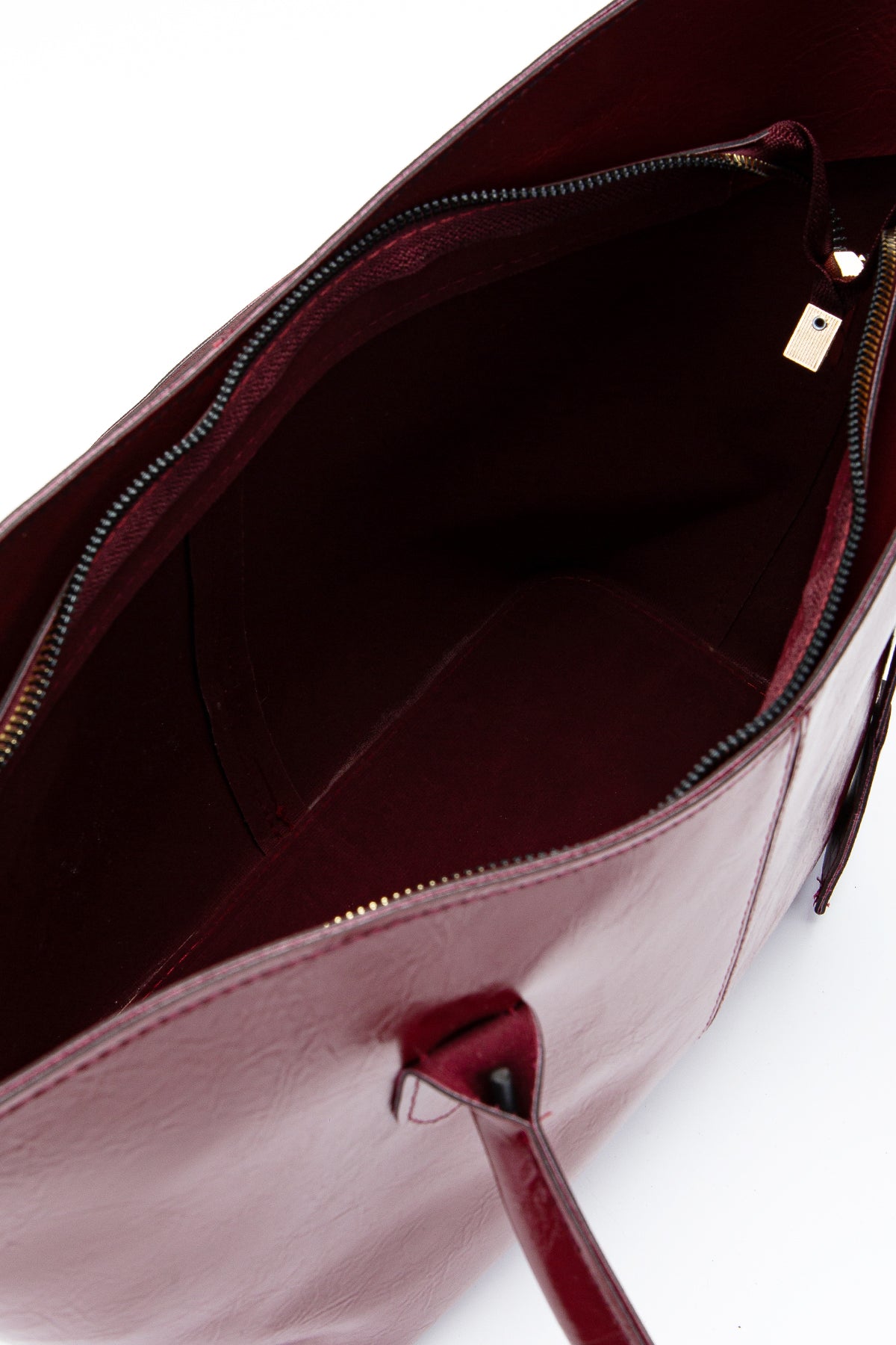 Çift Saplı Suni Deri Hipe Kadın Kol Çantası Bordo