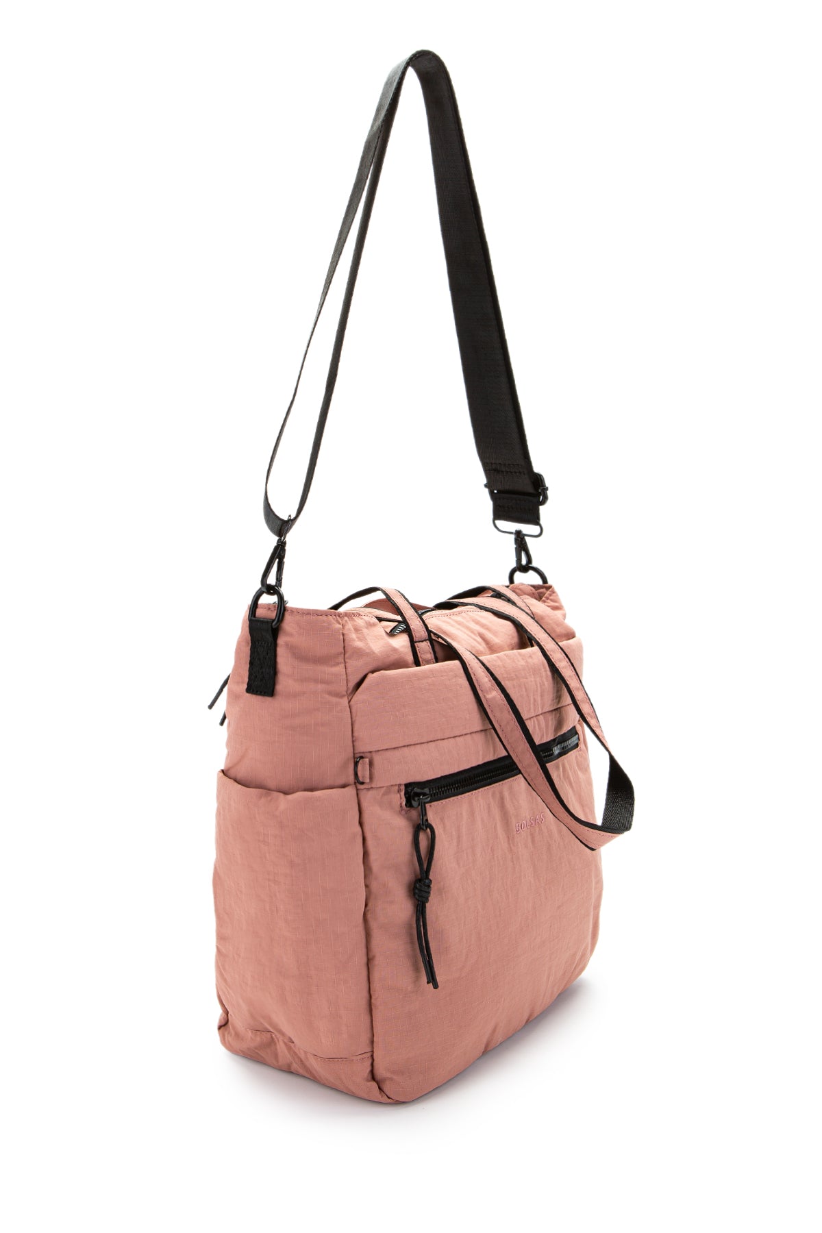 Klinkır Kumaş Suya Dayanıklı Hector Unisex Kol Çantası Pembe