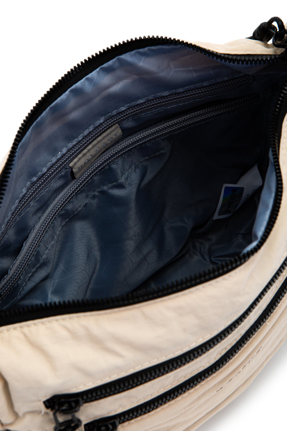 Klinkır Kumaş Suya Dayanıklı Herbert Unisex Çapraz Çanta Bej