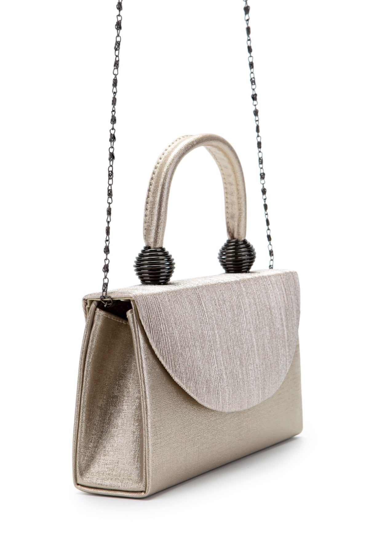 Sim Dokulu Mandy Abiye El Çantası Altın