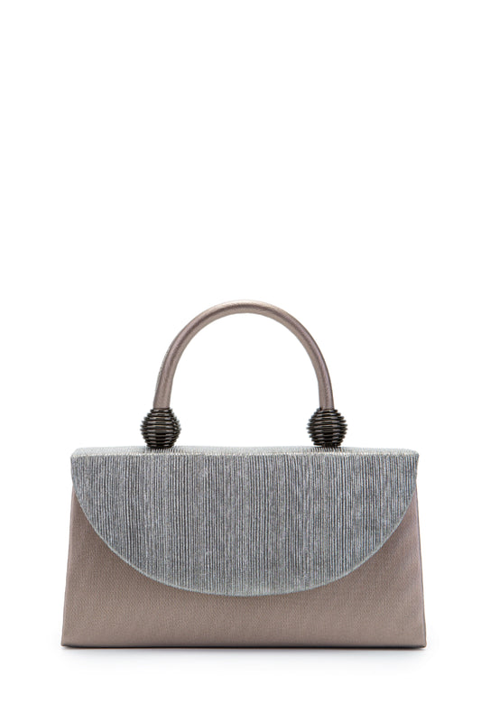 Sim Dokulu Mandy Abiye El Çantası Vizon