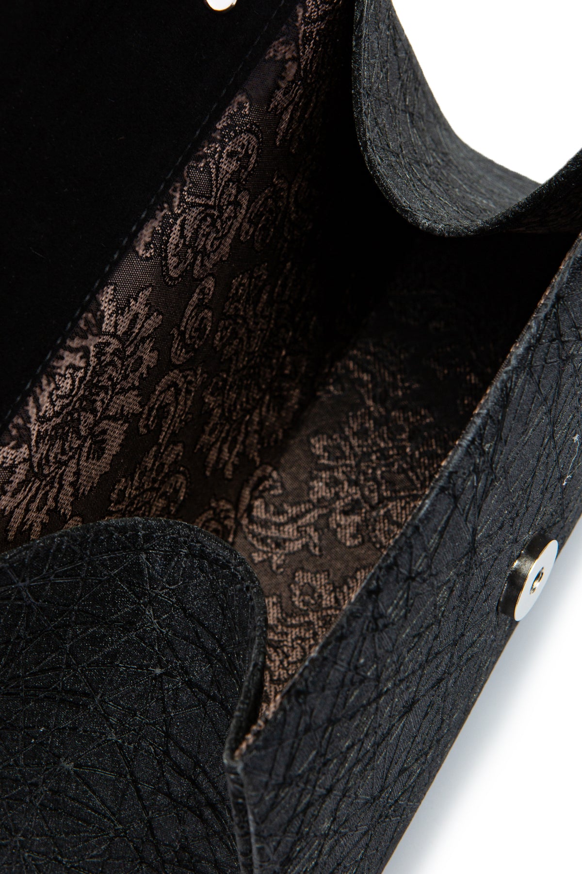 Özel Tasarım Simli Dokulu Shelia Abiye El Çantası Siyah