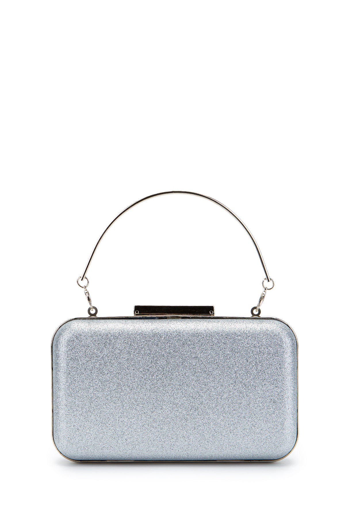 Taşlı Premium Debbie Abiye El Çantası Gümüş