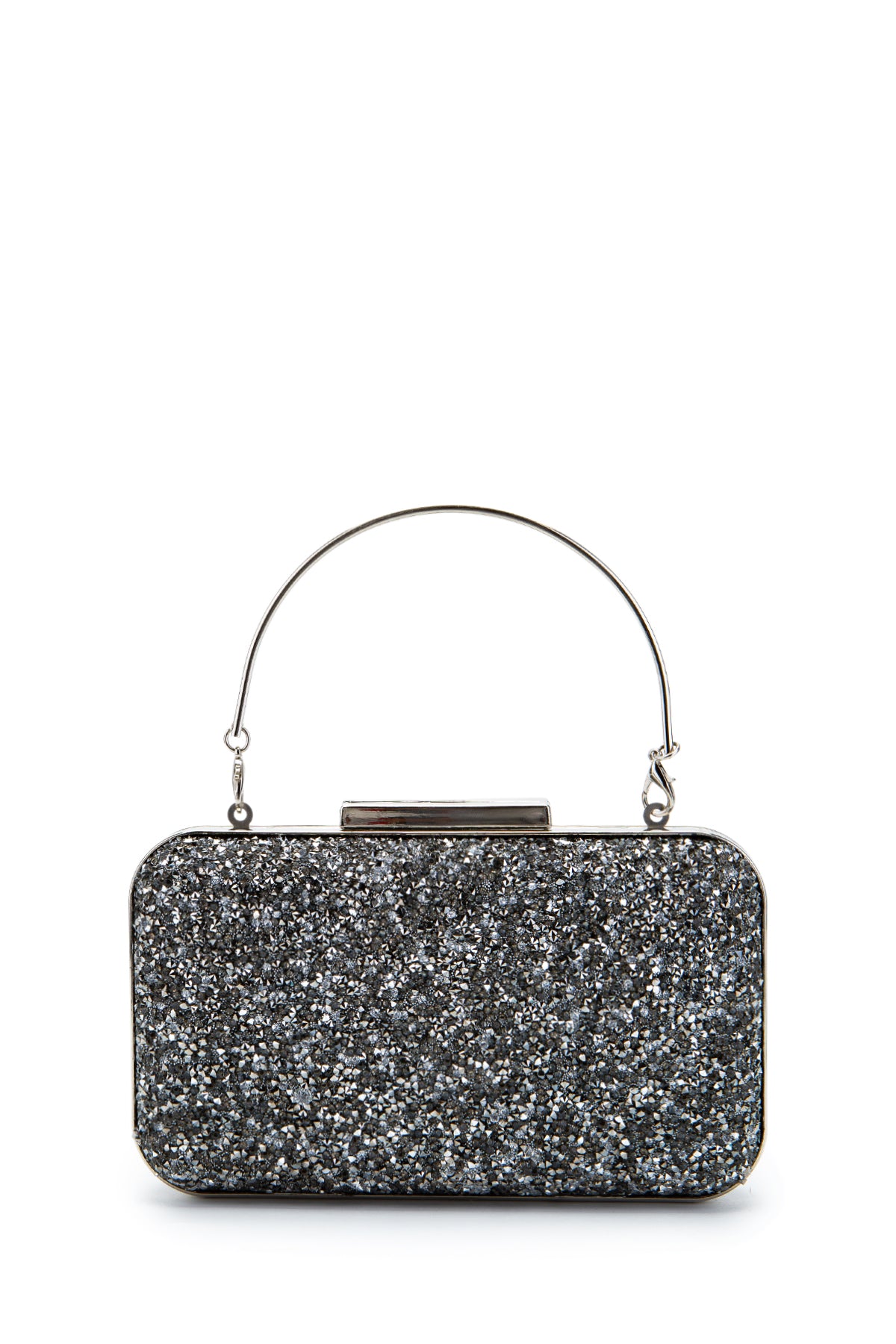 Taşlı Premium Debbie Abiye El Çantası Antrasit