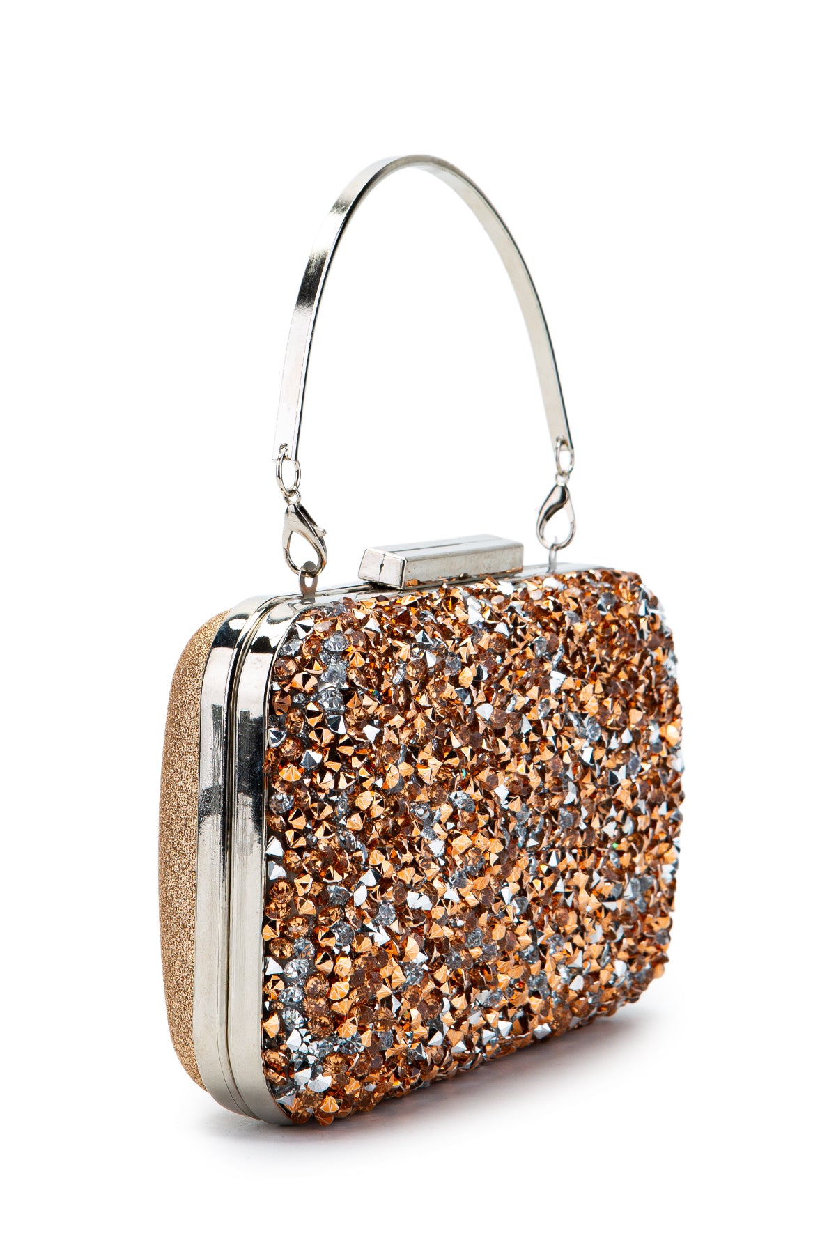 Taşlı Premium Debbie Abiye El Çantası Rose