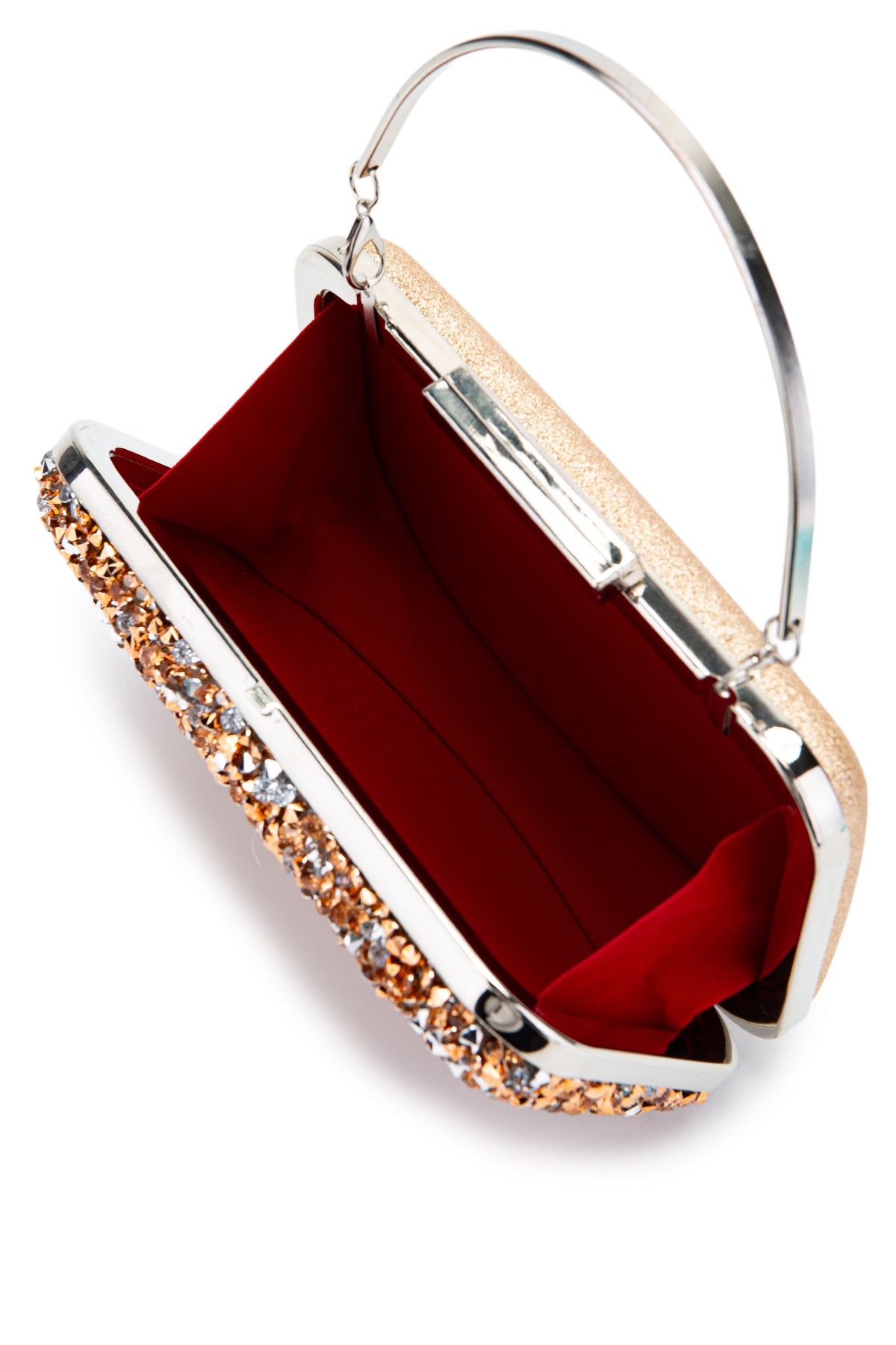 Taşlı Premium Debbie Abiye El Çantası Rose